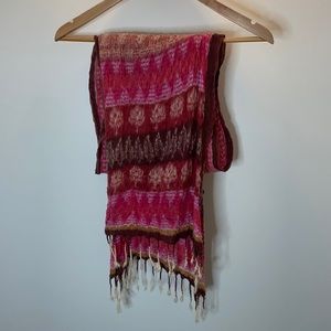 Pink & Brown Scarf 💗